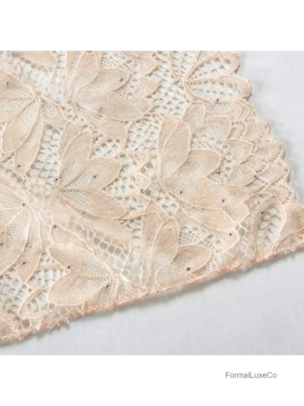 Women's Lace Wrap Shawl with Rhinestone Floral Pattern Scarf